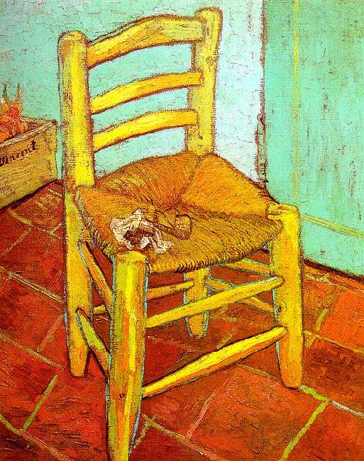 Vincent Van Gogh Artist's Chair with Pipe